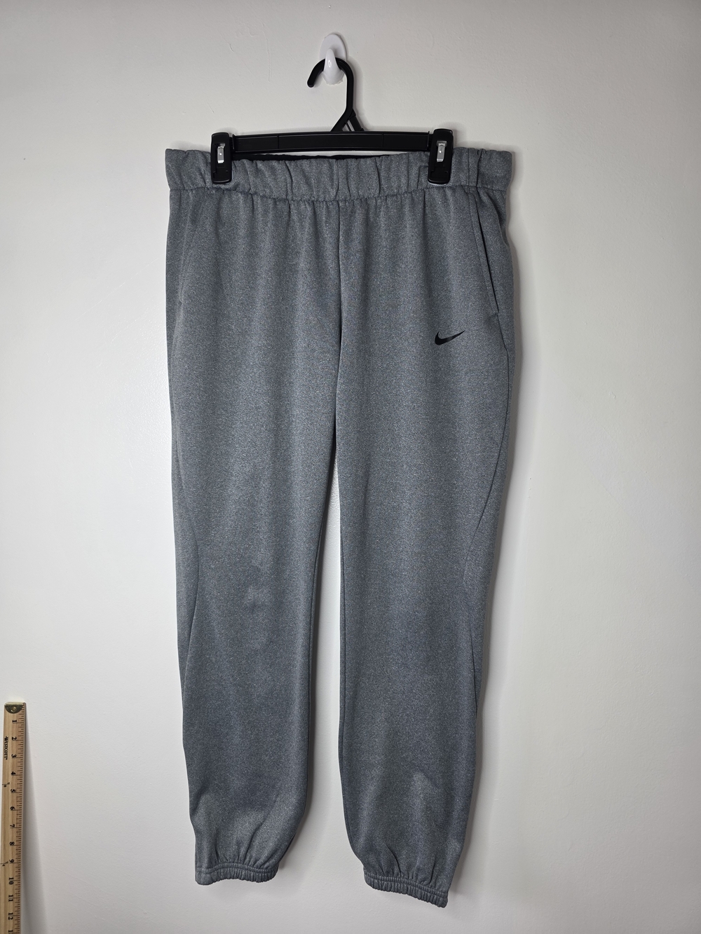 Womans Nike Gray Dry Fit Joggers with Black Swoosh Size M